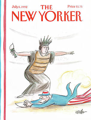 Wall Art - Painting - New Yorker July 6th, 1992 by Warren Miller