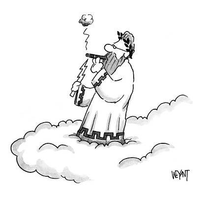 Wall Art - Drawing - New Yorker March 22nd, 1999 by Christopher Weyant
