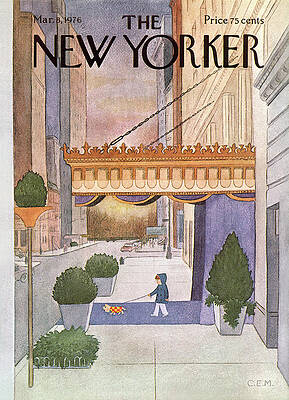 Wall Art - Painting - New Yorker March 8th, 1976 by Charles E Martin
