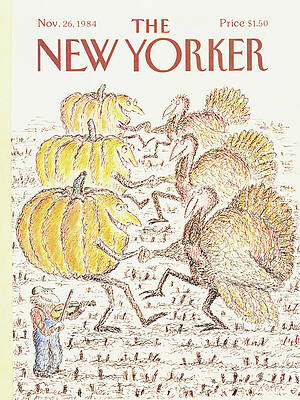 Wall Art - Painting - New Yorker November 26th, 1984 by Edward Koren