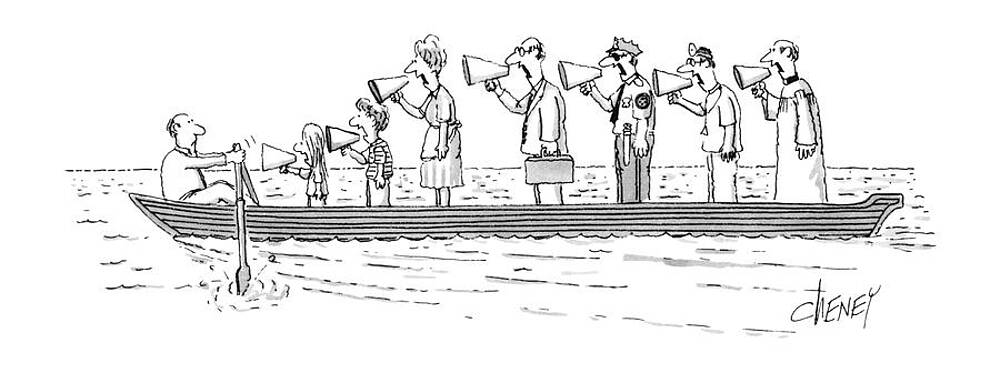 Wall Art - Drawing - New Yorker October 10th, 1983 by Tom Cheney
