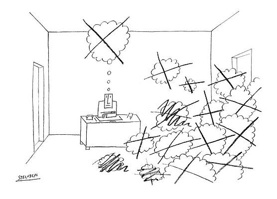 Wall Art - Drawing - New Yorker October 4th, 1969 by Saul Steinberg