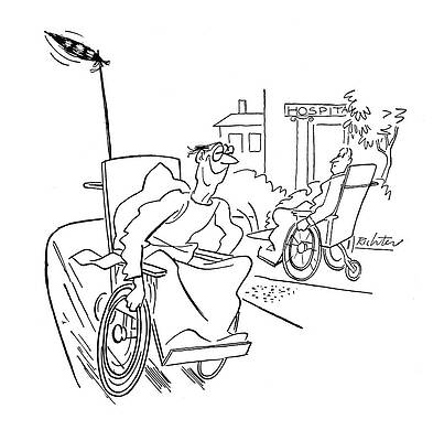 Wall Art - Drawing - New Yorker September 9th, 1944 by Mischa Richter