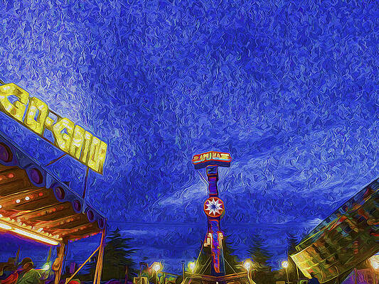 Night At The Fair by Paul W Sharpe Aka Wizard of Wonders Night At The Fair by Paul W Sharpe Aka Wizard of Wonders