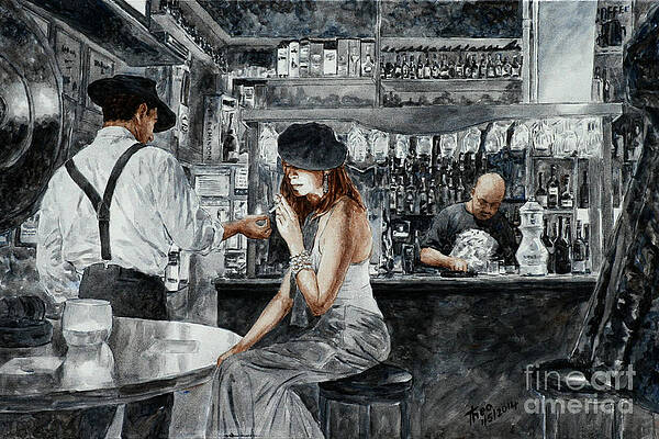 Art noir Fine Art Prints, The Chess Players by Theo Michael – Art by Theo  Michael