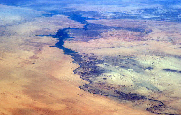 Wall Art - Photograph - Nile River From The Iss by Science Source