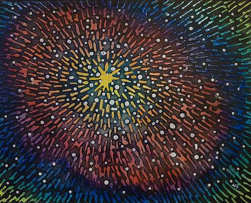 Wall Art - Painting - Nimoy Nebula by Amelie Simmons