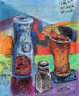 Wall Art - Painting - Ninety inside and  outside by William Killen
