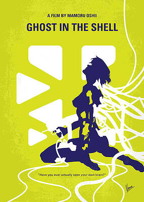 Wall Art - Digital Art - No366 My Ghost in the Shell minimal movie poster by Chungkong Art