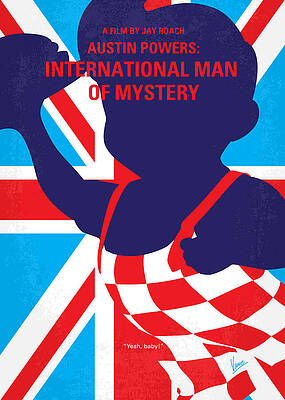 Wall Art - Digital Art - No373 My Austin Powers I minimal movie poster by Chungkong Art
