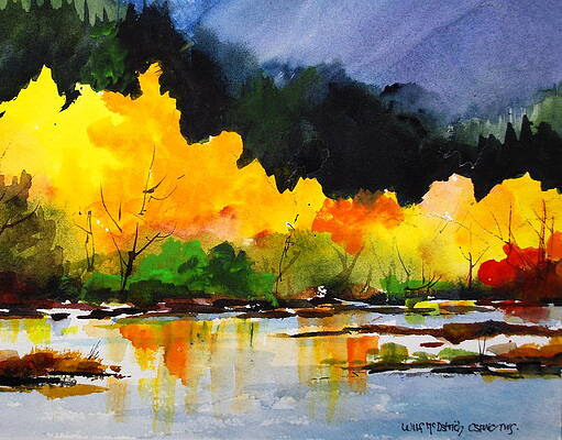 Nooksack River in Autumn by Wilfred McOstrich Nooksack River in Autumn by Wilfred McOstrich