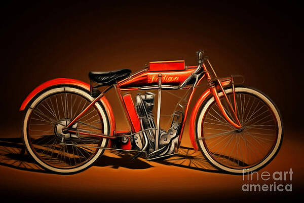 Nostalgic Vintage Indian Motorcycle 20150227n2 by Wingsdomain Art and Photography Nostalgic Vintage Indian Motorcycle 20150227n2 by Wingsdomain Art and Photography