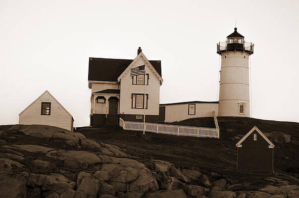 Wall Art featuring the photograph Nubble Lighthouse by Crystal Wightman