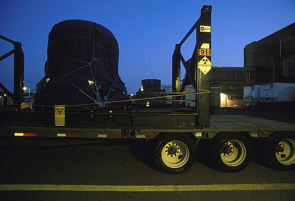 Wall Art - Photograph - Nuclear Waste Being Transported Via by Peter Essick