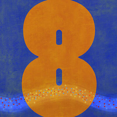 Wall Art - Digital Art - Number Eight Flotation Device by Carol Leigh