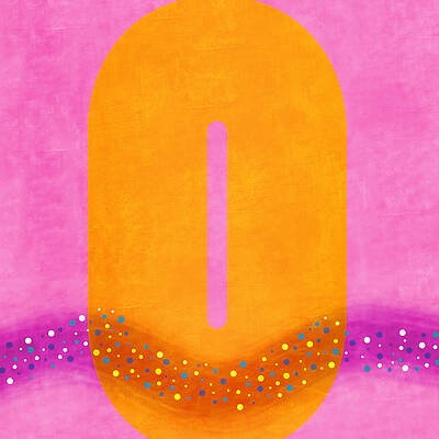 Wall Art - Digital Art - Number Zero Flotation Device by Carol Leigh