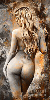 Nymph 02 - digital colored Rust by Emerico Imre Toth