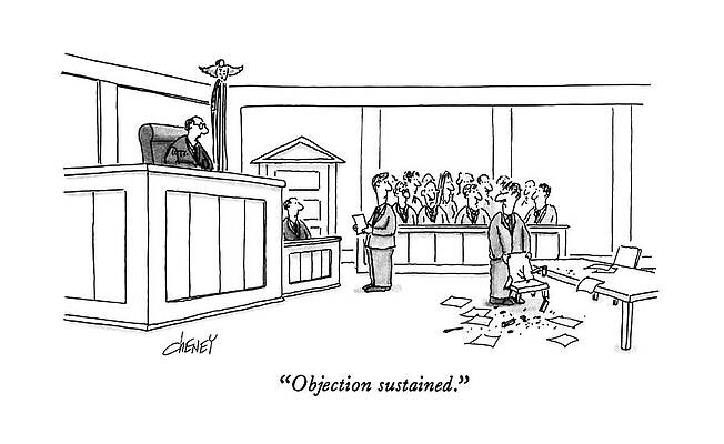 Wall Art - Drawing - Objection Sustained by Tom Cheney