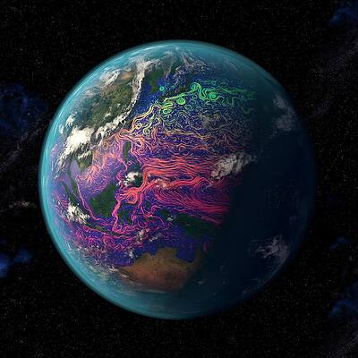 Wall Art - Photograph - Ocean Currents In The Coral Triangle by Science Photo Library