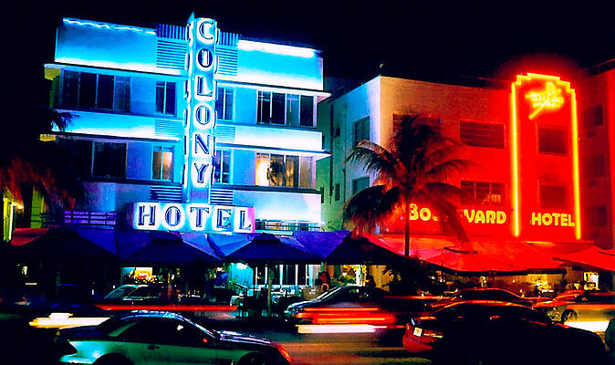 Wall Art - Photograph - Ocean Drive Polaroid  by Gary Dean Mercer Clark