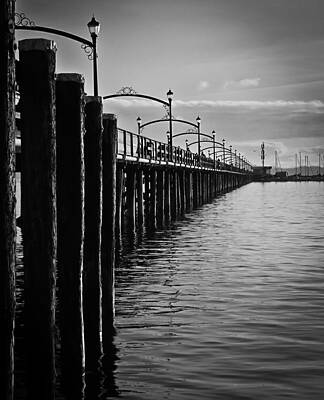 Ocean Pier in Black and White II by Eva Kondzialkiewicz Ocean Pier in Black and White II by Eva Kondzialkiewicz