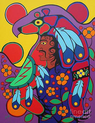 Ojibway Warrior by Jim Oskineegish Ojibway Warrior by Jim Oskineegish