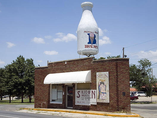 Wall Art - Photograph - Oklahoma Milk Shop, 2006 by Granger
