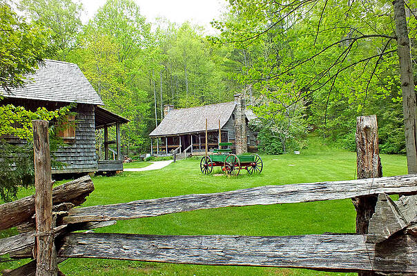 Old Cabins at the Cradle of Forestry by Duane McCullough Old Cabins at the Cradle of Forestry by Duane McCullough