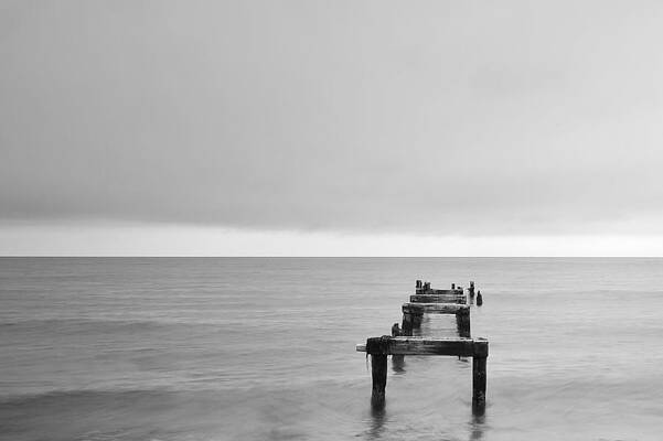 Old Dock Woods Hole by Michael Zagachin
