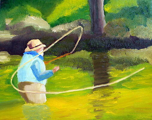 Fly Fishing Paintings for Sale (Page #20 of 35) - Pixels