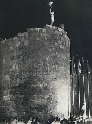 Wall Art - Photograph - Olympic Torch Arrives In Zaragoza. by Retro Images Archive