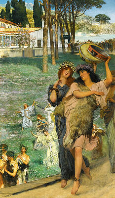 On the road Print by Lawrence Alma-Tadema