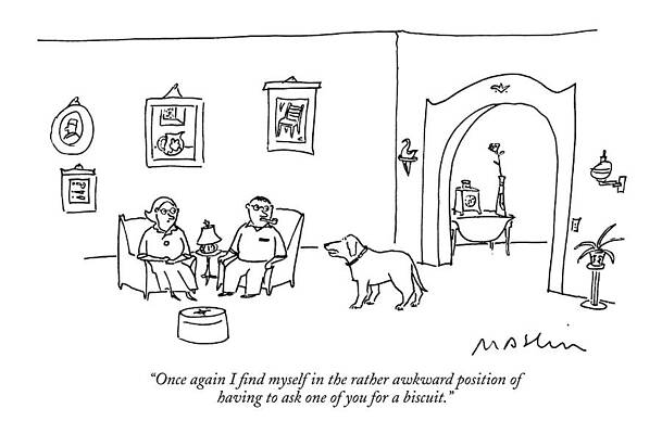Wall Art - Drawing - Once Again I Find Myself In The Rather Awkward by Michael Maslin