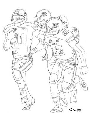 Wall Art - Drawing - One More Second by Calvin Durham
