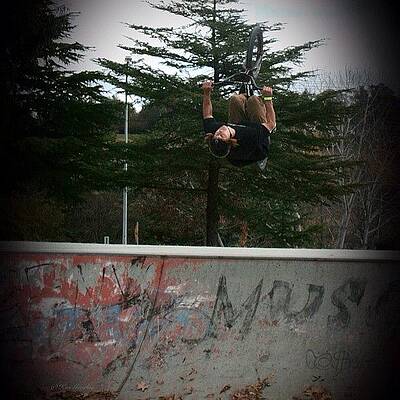 Wall Art - Photograph - One Of Many Tricks Captured Today At by Kim Gourlay