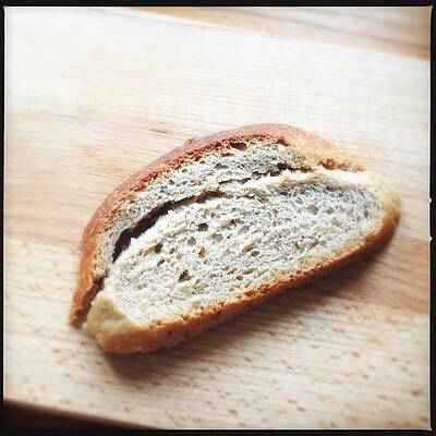 Wall Art - Photograph - One slice of bread by Matthias Hauser