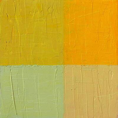 Wall Art - Painting - Orange and Mint by Michelle Calkins
