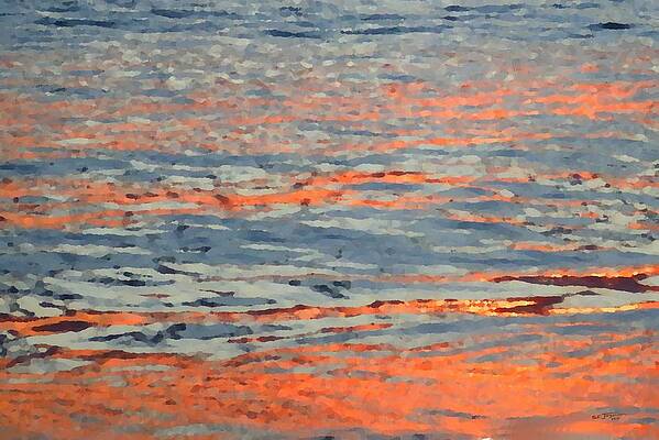 Orange Sunset Reflections by Stephen Jorgensen Orange Sunset Reflections by Stephen Jorgensen