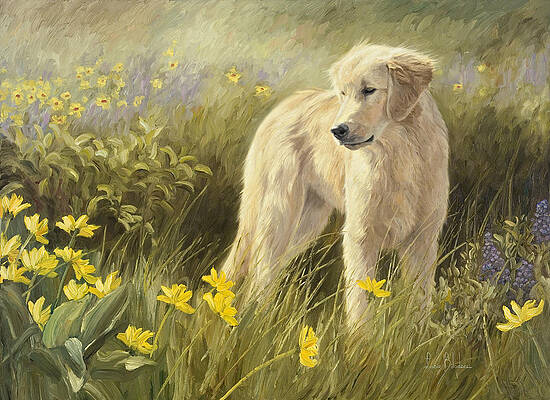 Wall Art - Painting - Out In The Field by Lucie Bilodeau