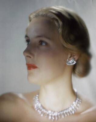 Wall Art - Photograph - Out Of Focus Image Of A Model Wearing A Diamond by Erwin Blumenfeld