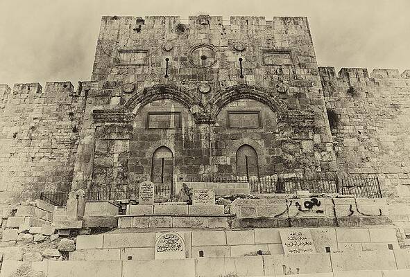 Outside The Eastern Gate Old City Jerusalem by Mark Fuller Outside The Eastern Gate Old City Jerusalem by Mark Fuller