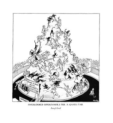 Wall Art - Drawing - Overlooked Opportunities For A Gayer by Carl Rose