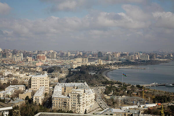Wall Art - Photograph - Overview Of Baku, Azerbaijan by Christopher Herwig