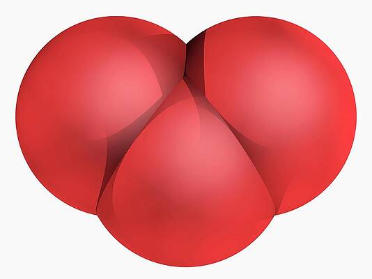 Wall Art - Photograph - Ozone Oxygen Molecule by Science Photo Library