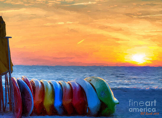Packed up at Sunset by Sue Karski Packed up at Sunset by Sue Karski