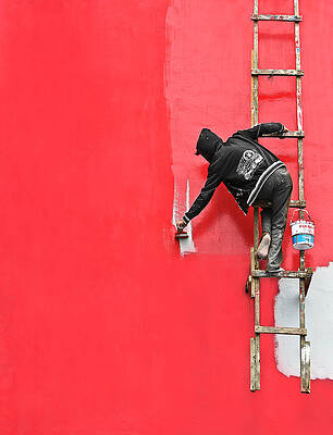 Wall Art - Photograph - Painting In Progress by Sebastian Kisworo
