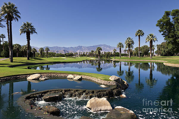 Wall Art - Photograph - Palm Desert Golf Course Landscape by Sheldon Kralstein