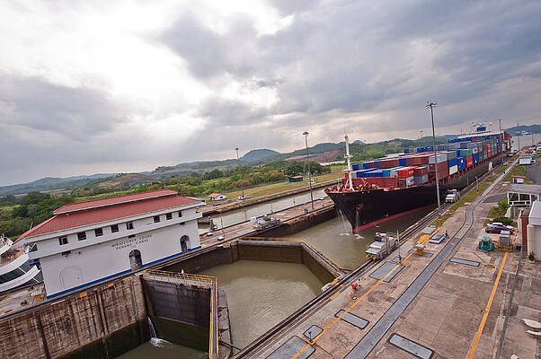 Panama canal Miraflores locks by Marek Poplawski Panama canal Miraflores locks by Marek Poplawski