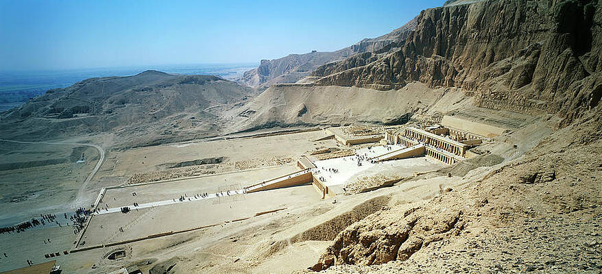 Wall Art - Photograph - Panoramic View Over Hatschepsut Temple by Jakub Sliwa