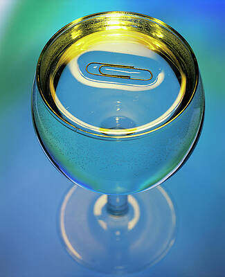 Wall Art - Photograph - Paper Clip Floating On Water by Science Photo Library